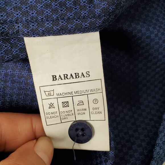 Barabas Blue short sleeve shirt - Size Large - Picture 4 of 5